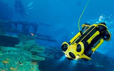 Explorando el mundo submarino con una cámara acuática.